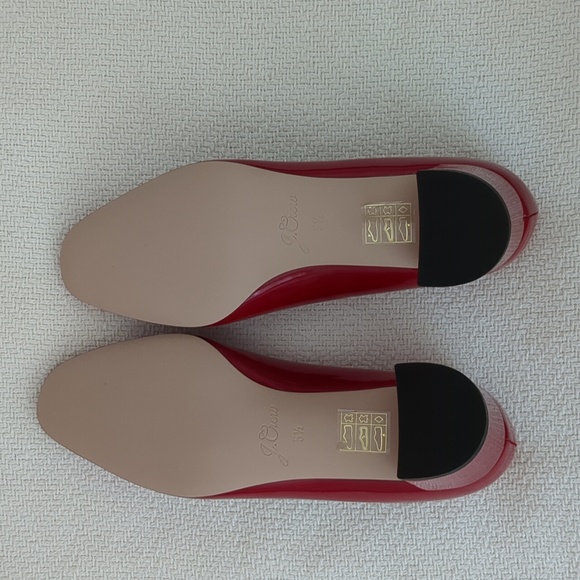 J Crew patent classic block heel pump, size 5.5 - Picture 5 of 5